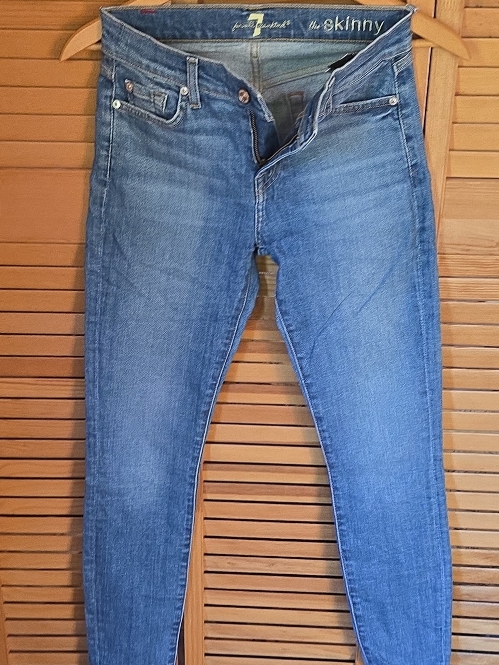 7 For All Mankind Skinny Jeans - Blue